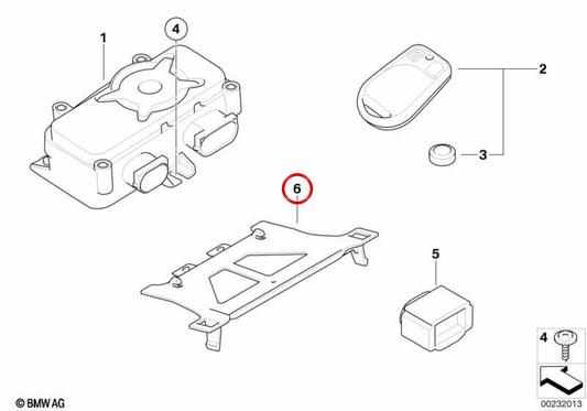 OEM-Support 65757718385 für BMW Motorräder F 800 GT, F 800 S, F 800 ST, F 800 R. Original BMW Motorrad.