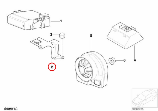 OMDORM -Sensormodul OM 65758380918 für BMW E52. Original BMW.
