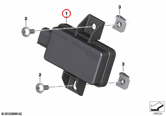 Centralina RDC II OEM 65758829547 per moto BMW R1200GS, R1250GS, S1000RR, K1600GT, F850GS... e altro ancora. BMW Motorrad originale.
