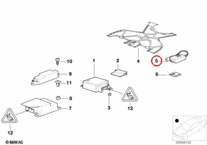 Elektronische Sitzberufskontrolle für BMW E36, E46, E34, E39, E38, E65, E66, E31, E53. Original BMW.