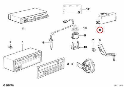 OEM on -board computer relay 65818354172 for BMW E31, E36. Original BMW.