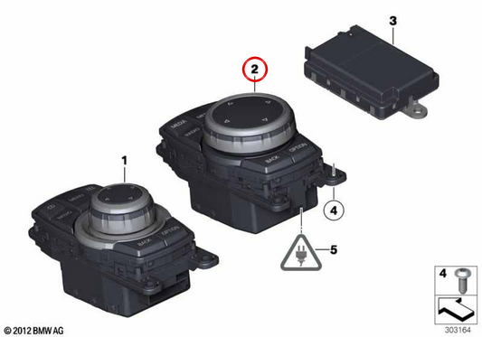 Controller OEM IDRive 65829350732 per BMW F06, F12, F13. BMW originale.