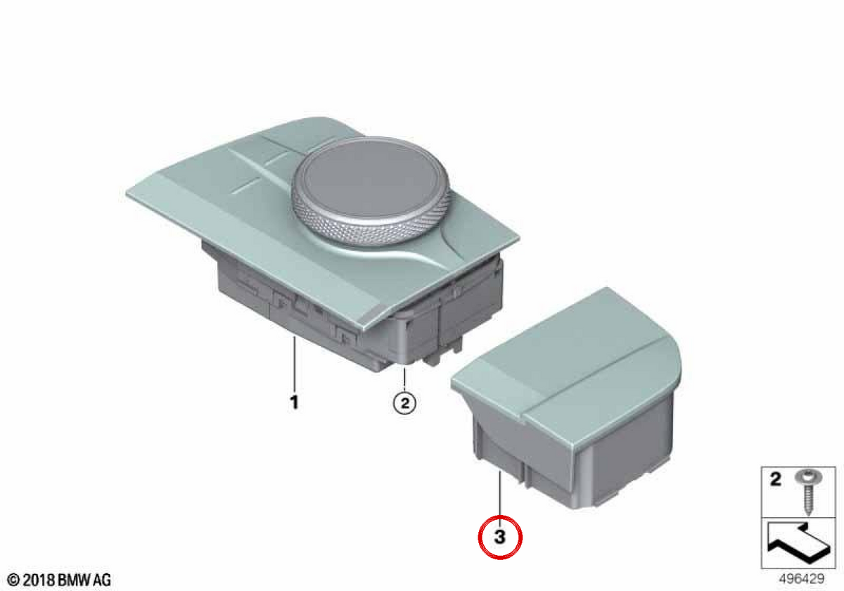 Ember per la console centrale M4 Concorso OEM 65829501549 per BMW G82. BMW originale.
