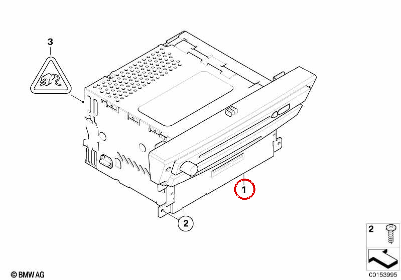 Central Unit CCC with CD reader OEM 65839191554 for BMW E60, E61, E63, E64. Original BMW spare.