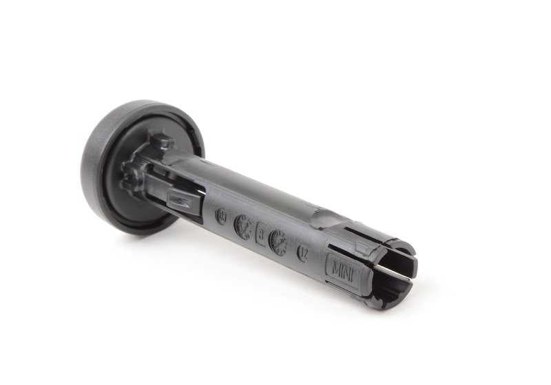 Guía de apoyacabeza Carbon Black OEM 52102751384 para MINI R56, R55, R57, R58, R59, R61… y más. Original MINI.