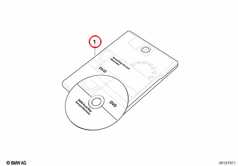 DVD de Actualización Road Map Europa para BMW E81, E82, E87, E88, E90, E91, E92, E93, E60, E61, E63, E64, X5 E70, X6 E71 (OEM 65902465032). Original BMW