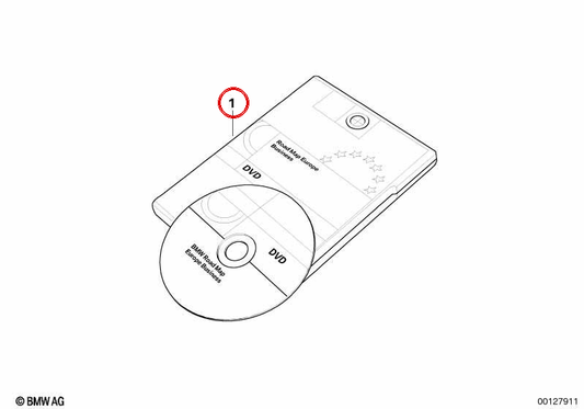 DVD de atualização do roteiro da Europa para BMW E81, E82, E87, E88, E90, E91, E92, E93, E60, E61, E63, E64, X5 E70, X6 E71 (OEM 65902465032). BMW genuíno