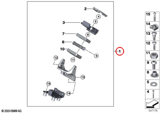 Navigations-Vorbereitungssatz OEM 65905A97044 für BMW C 400 X (K09, ab 08/2024). Original BMW Motorrad.