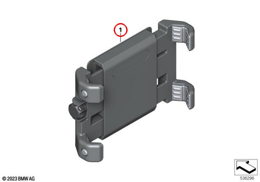 Supporto per smartphone OEM 65905A9A4A7 per BMW R Nine Motorcycles, CE 02 ... e altro ancora. BMW MOTORAD originale.