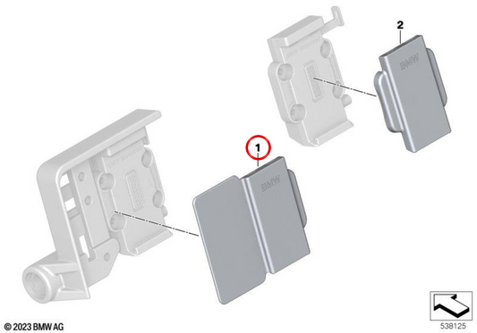 Abdeckung für Navigator OEM 65908524463 für BMW Motorräder R 1300 GS, R 1250 GS, R 1250 RT, F 900 GS, F 900 R, S 1000 XR … und mehr. Original BMW Motorrad