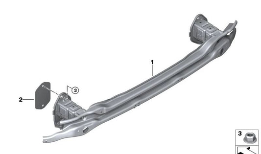OEM Heckunterstützung 51128078375 für BMW G80, G81, G82, G83. Original BMW.