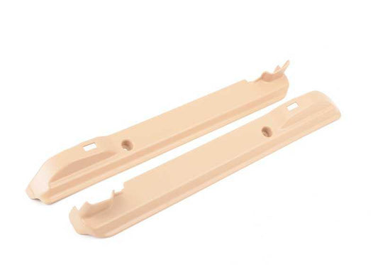 Tapa embellecedora asiento color beige OEM 52108197026 para BMW Serie 7 E38. Pieza original BMW.
