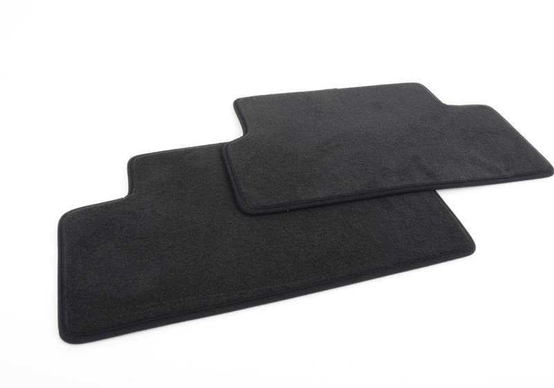 Juego de alfombrillas Esterna Velours Carbon Black OEM 51477345143 para MINI R56 LCI (04/2009 - 11/2013). Original MINI.