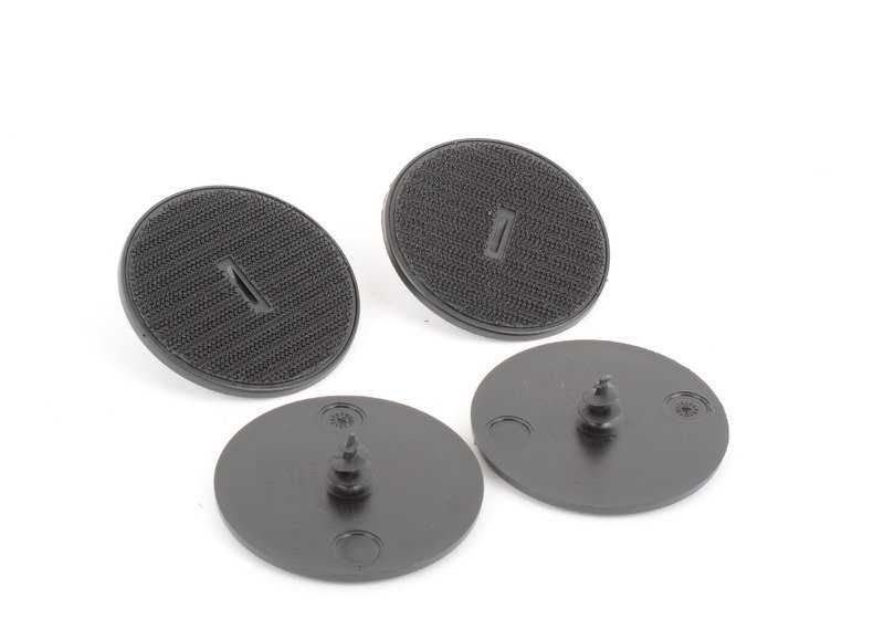 Juego de alfombrillas Esterna Velours Carbon Black OEM 51477345143 para MINI R56 LCI (04/2009 - 11/2013). Original MINI.