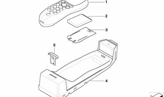 Batería Bluetooth OEM 84116927534 para BMW E46, E90, E39, E60, E61, E65, E66, E83, E53, E85. Compatible con sistema manos libres. Original BMW.