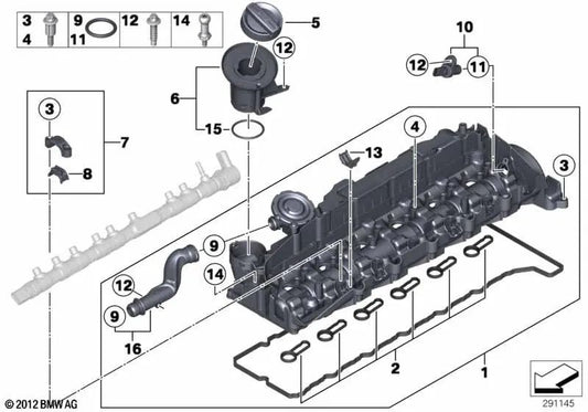 Oil Pump for BMW F10, F11, F01N, F02N, E70N, F15, E71, F16 (OEM 11128507609). Original BMW