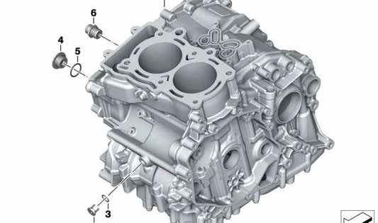 Tubuladura roscada OEM 11118552440 para motos BMW F 750 GS, F 850 GS, C 400 GT, C 400 X... y más. Original BMW Motorrad.