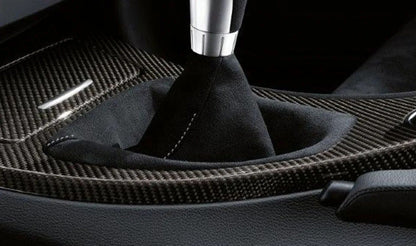 Funda para el pomo de la palanca de cambios para BMW Serie 1 E81, E82, E87, E87N, E88 (OEM 25110435848). Original BMW