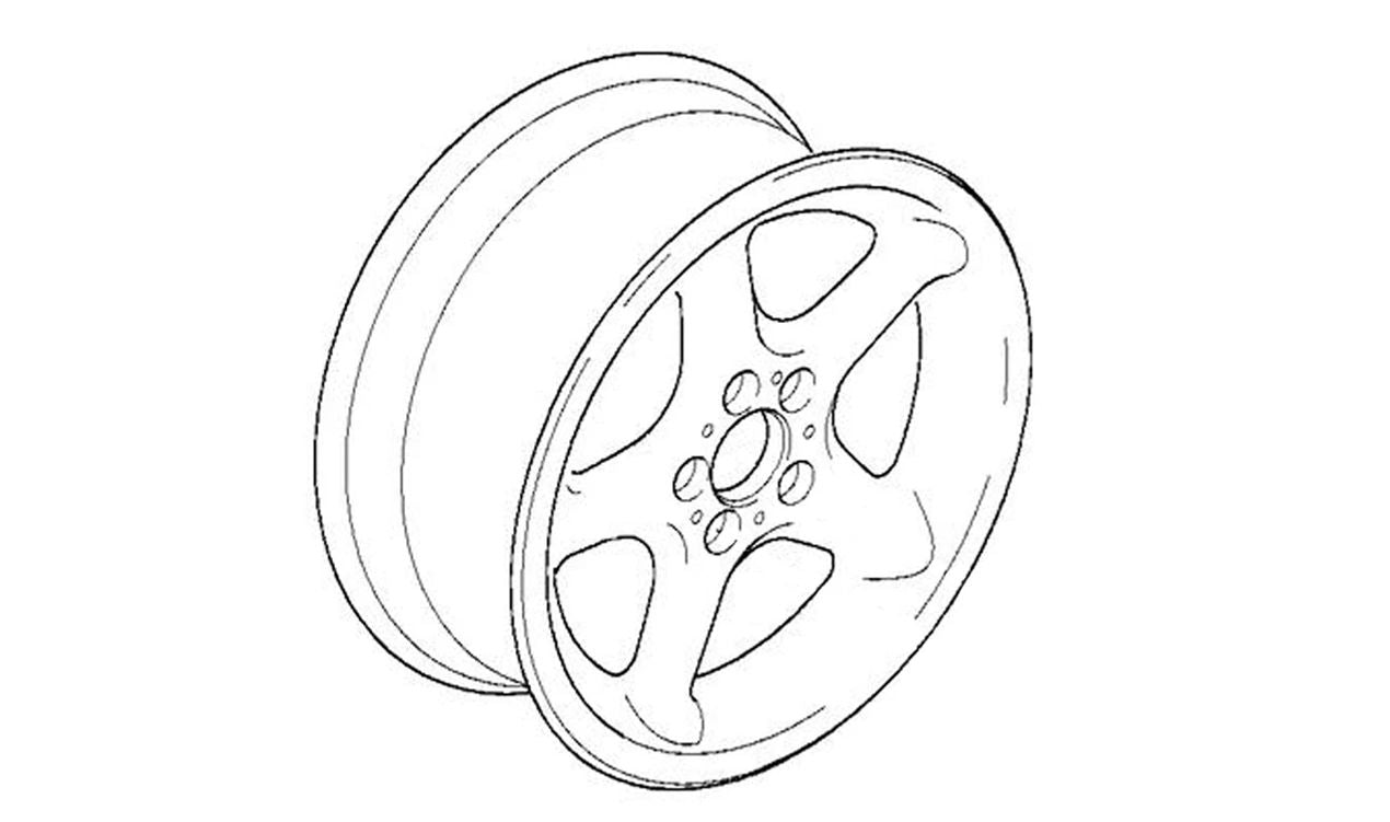 Alloy wheels Multirradio Design (Styling 18) OEM 36111092608 for BMW E36 and Z3. Original BMW.