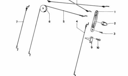 Cubierta de asiento OEM 52101844588 para BMW (Modelos compatibles: E21, E24). Original BMW