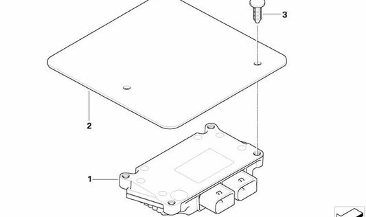 Proteção do pedal para BMW 3 E90 Series, E91, E92 (OEM 27607568756). BMW original.