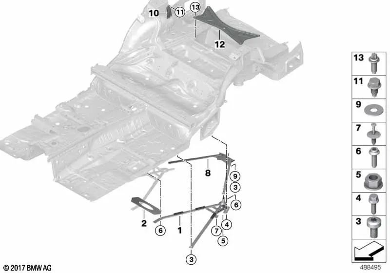 Links Doppelstrahl für BMW F83, F83N (OEM 33322284657). Original BMW