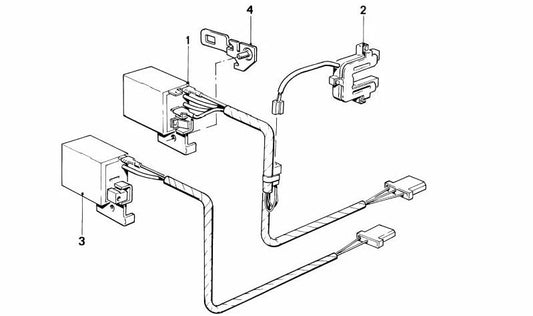 Módulo calefacción bombín cerradura OEM 61311374785 para BMW E30, E28, E24, E23. Original BMW.