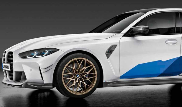 Moldura Lateral M Performance en Carbono para BMW Serie 3 G80, G81, G81N (OEM 51132469621). Original BMW