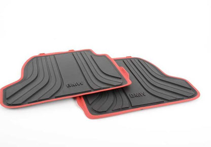 ORIGINAL RUBBLES OEM 51472297427 for BMW F21, F21N, F22, F22N, F87, F87N. Set of 2 rear mats resistant to water and dirt. Original BMW.
