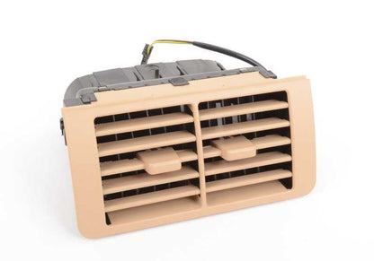 Grade de ventilação traseira OEM 6428368289 para modelos BMW E38 (725TDS, 728i) fabricados entre 1995 e 2001. Cor bege de areia. BMW original sobressalente.
