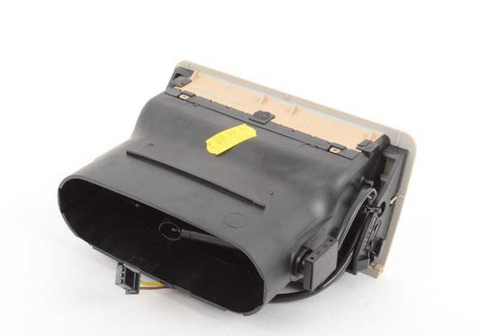 Rejilla de ventilación trasera OEM 64228368289 para BMW E38 (725tds, 728i) modelos fabricados entre 1995 y 2001. Color beige arena. Repuesto original BMW.