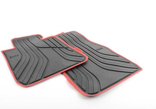 Alfombrillas de goma All Weather OEM 51472219794 para BMW F20, F21, F22, F23, F87. Antideslizantes, impermeables y resistentes. Incluye fijaciones. Original BMW.