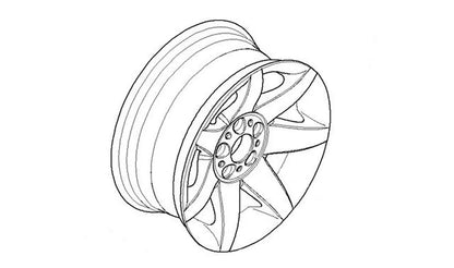 Rodas de liga leve para a BMW E39 Series 5 (OEM 36116751761). BMW original
