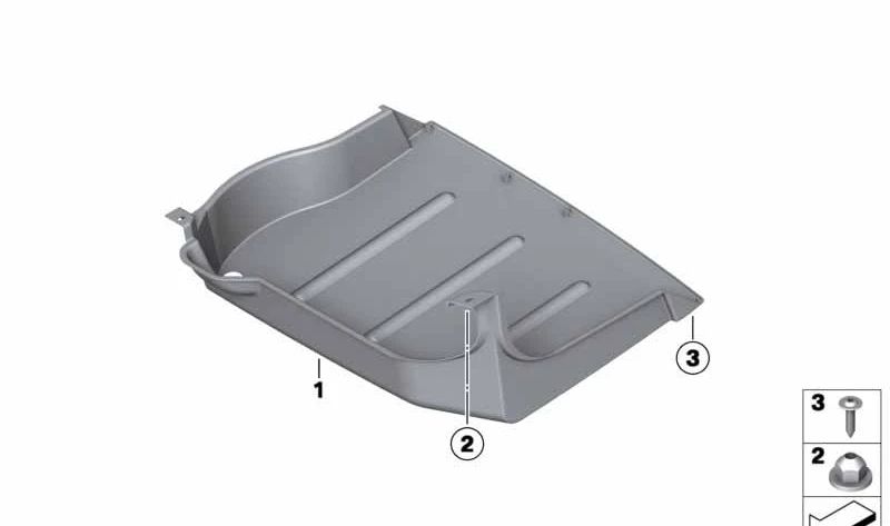 Revestimiento de bajos trasero OEM 51711149159 para MINI R50, R56, R56 LCI, Cabrio R52, Coupé R58, Roadster R59. Original MINI.