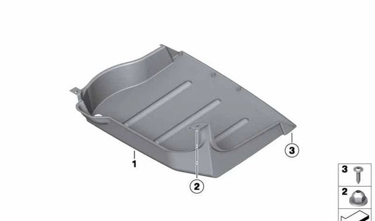 Revestimiento de bajos trasero OEM 51711149159 para MINI R50, R56, R56 LCI, Cabrio R52, Coupé R58, Roadster R59. Original MINI.