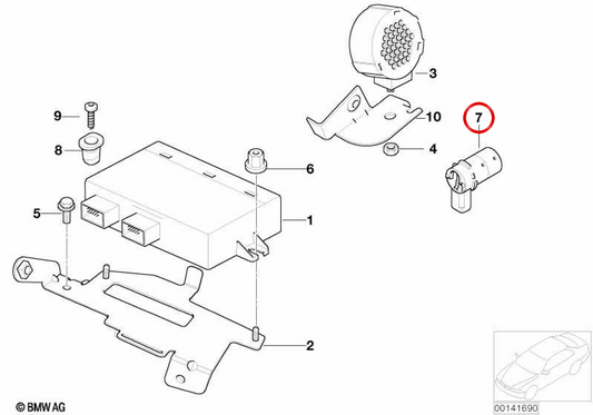 PDC-Ultraschallsensor Pepper Weiß OEM 66206917544 für MINI R50, R52 Cabrio, R53 Cooper, One, One D… Original MINI.