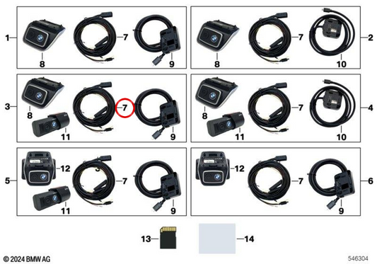 Fiação OEM 66215A444A0 para BMW F20, F21, F22, F23, F30, F31, F32, F33, F34, F35, F36, F39, F44, F45, F46, F48, F49, F80, F82, F83, F87, F90, F91, F92, F93, F95, F96, F97, F98, G01, G02, G05, G06, G07, G08, G09, G11, G12, G14, G15, G16, G18, G20, G