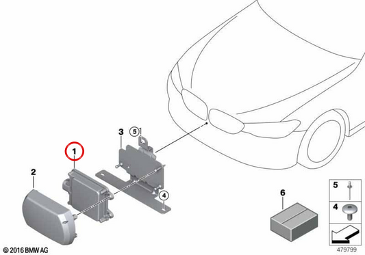 Sensor de radar dianteiro de longo alcance OEM 66315A81716 para BMW G20, G21, G28, G80, G81, G22, G23, G26, G82, G83, F90, G30, G31, G38, G32, G11, G12, F91, F92, F93, G14, G15, G16, G01, G08, F97, G02, F98, G05, G18, F95, G06, F96, G07. BMW genuíno