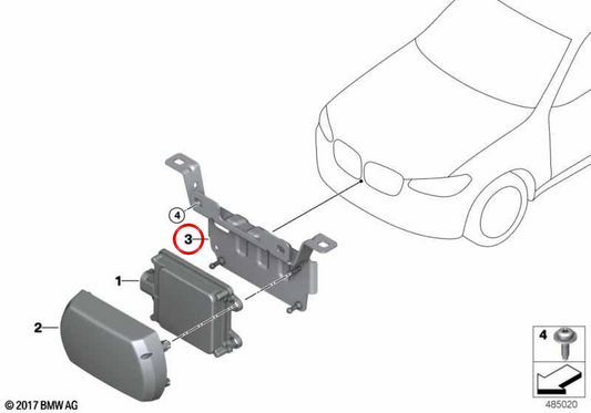 Prise en charge du capteur OEM 66316869772 pour BMW G01, G08, F97, G02, F98. BMW d'origine.