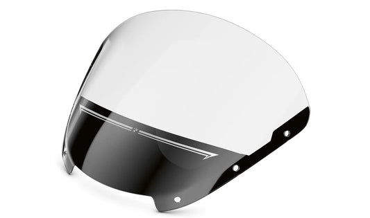 Cúpula frontal oscurecida OEM 77339444311 para BMW Motorrad R 18 B y R 18 Transcontinental. Mejora el confort en ruta y añade un estilo personalizado. Original BMW Motorrad.