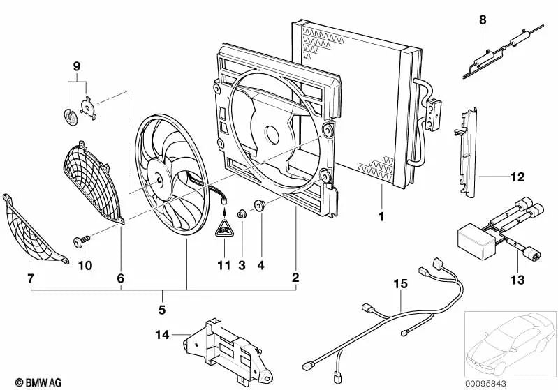 Widerstandsreparaturkit für BMW E39, E38 (OEM 67328371873). Original BMW