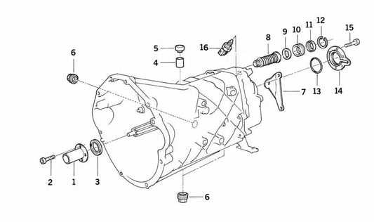Spacer washer for BMW E31 (OEM 23111228496). Original BMW