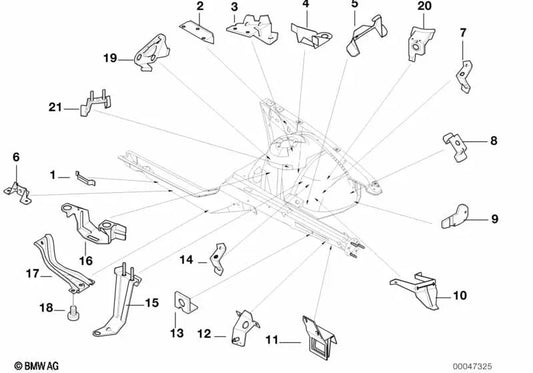 Prise en charge du filtre à carburant pour BMW E39, E38 (OEM 41118164090). BMW d'origine