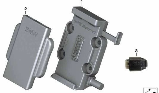 Conector ciego OEM 65908528843 para motos BMW K1600 GT, K1600 GTL, R1200 GS, R1250 GS. Original BMW Motorrad.