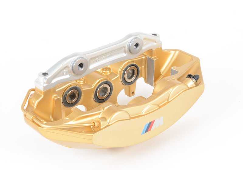 Pinza de freno delantera izquierda OEM 34117850463 para BMW F80, F82, F83, F87. Compatible con modelos M2 CS, M3, M4. Original BMW.