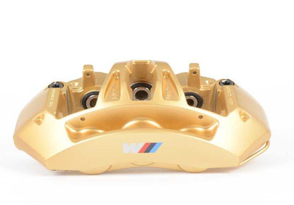 Pinza de freno delantera izquierda OEM 34117850463 para BMW F80, F82, F83, F87. Compatible con modelos M2 CS, M3, M4. Original BMW.