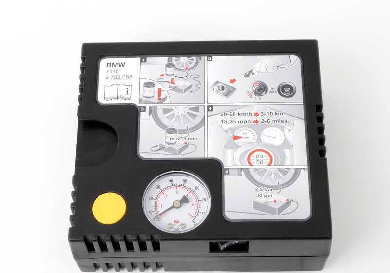 Compresor Mobility System para BMW Serie 1 E81, E82, E87N, E88, Serie 2 F87, F87N, Serie 3 E90, E91N, E92, E93, F80, Serie 4 F82, F83, Serie 5 E60, E61N, F10, F11, Serie 6 E63, E64, F06, F12, F13, X1 E84, X3 F25, X4 F26, X5 F15, F85, X6 F16, F86, MINI R55