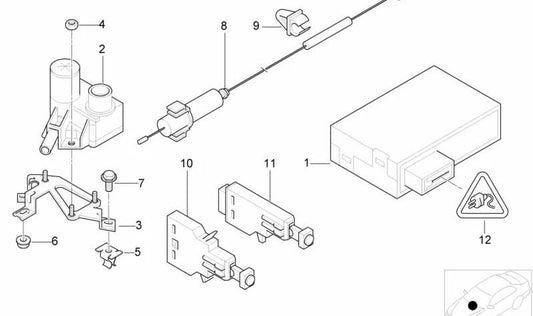 Módulo de control de velocidad OEM 65718369774 para BMW E46. Original BMW.