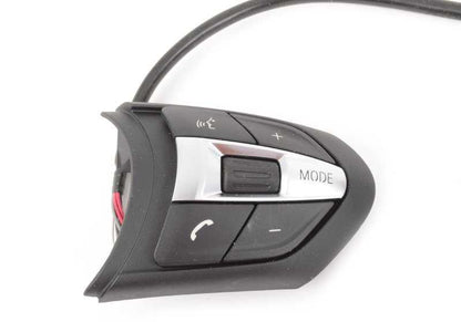 Interruptor para volante multifunción M-Sport OEM 61317849406 para BMW F21, F22, F30, F31, F34, F32, F33, F36, F07, F10, F06, F12, F13, F25, F26, F15, F16. Original BMW.