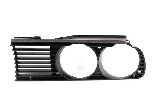 Rejilla embellecedora izquierda OEM 51131945885 para BMW E30 318i {modelos: 1079, 1089, 1092, 1094, 1341, 1381, 1384, 1394, AF62, AJ62}. Original BMW.